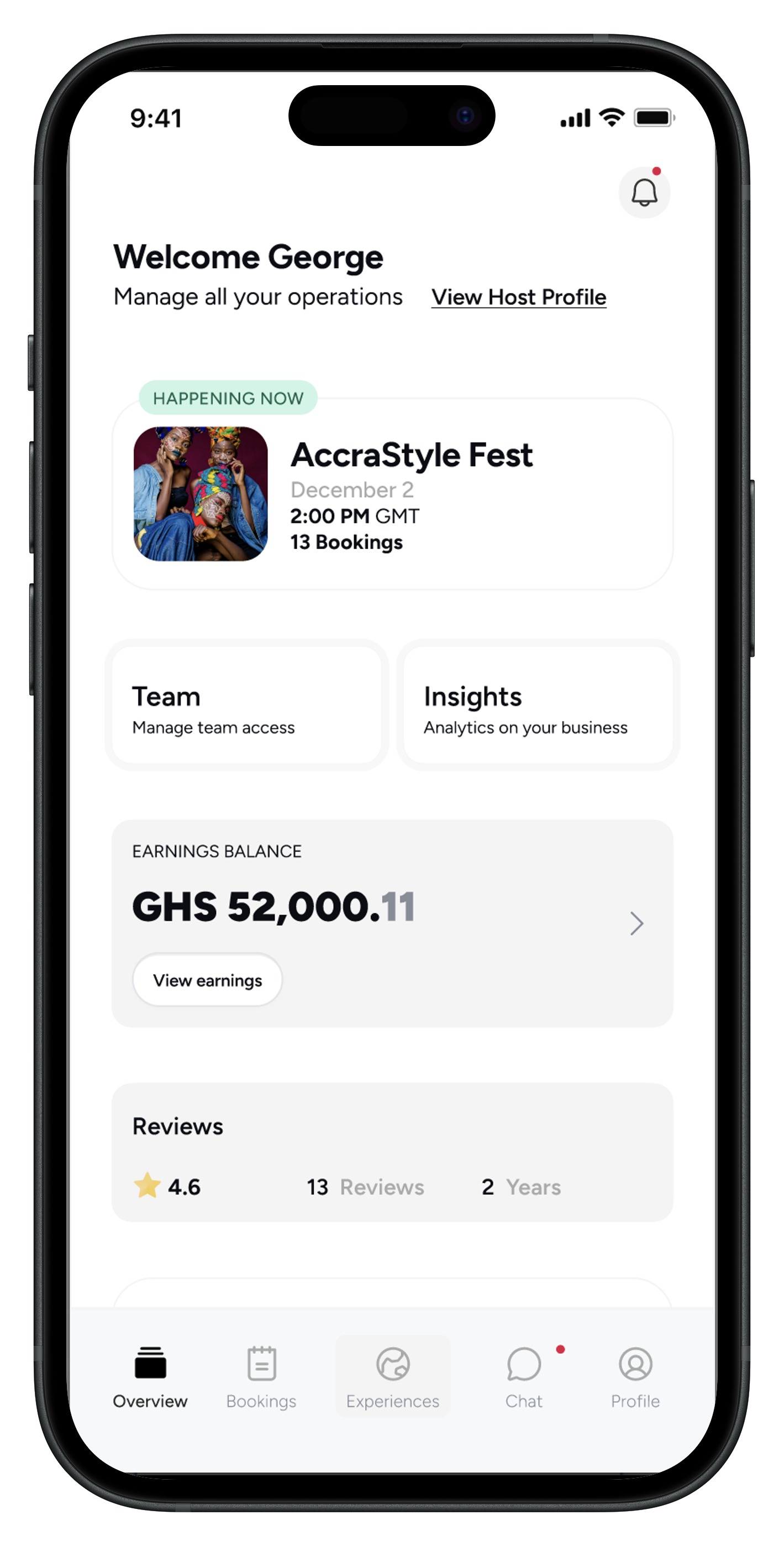 GuideX Host Dashboard